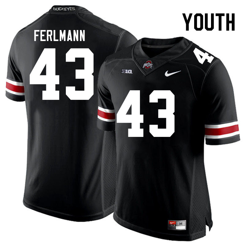 Youth #43 John Ferlmann Ohio State Buckeyes College Football Jerseys Stitched Sale-Black